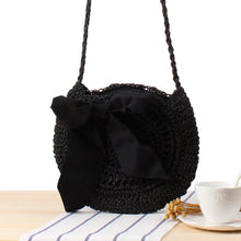 Load image into Gallery viewer, Simple Straw Round Women Shoulder Bag