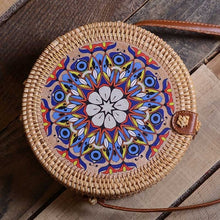 Load image into Gallery viewer, Simple Straw Round Women Shoulder Bag