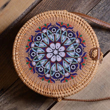 Load image into Gallery viewer, Simple Straw Round Women Shoulder Bag
