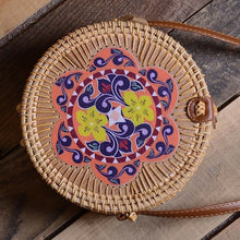 Load image into Gallery viewer, Simple Straw Round Women Shoulder Bag