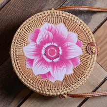 Load image into Gallery viewer, Simple Straw Round Women Shoulder Bag