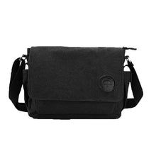 Load image into Gallery viewer, Men Canvas Leather Crossbody Bag