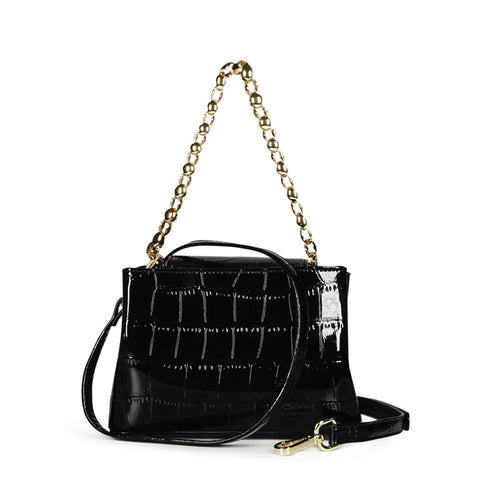 Fashion Stone Chain PU Leather Women Handbag