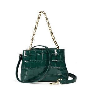 Fashion Stone Chain PU Leather Women Handbag