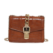 Load image into Gallery viewer, Luxury Leather Women Chic Chains Small Square Bag