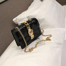 Load image into Gallery viewer, Luxury Leather Women Chic Chains Small Square Bag